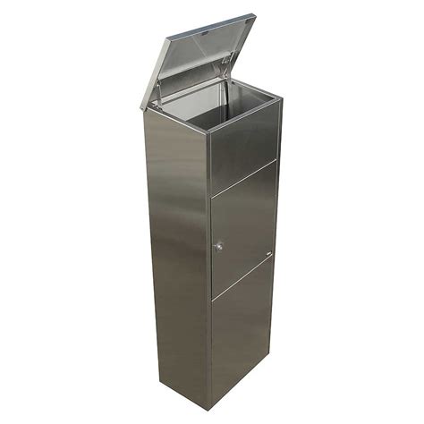 stainless steel locking parcel box|locking box for large packages.